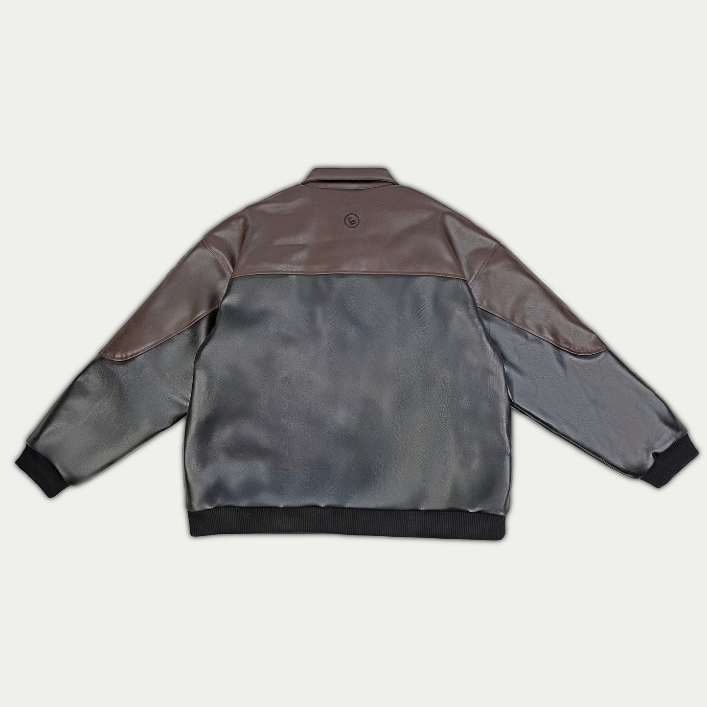 Leather Jacket - Black/Brown