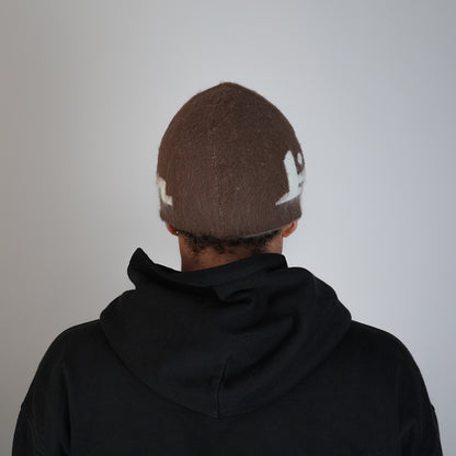 Reversible Beanie - Brown