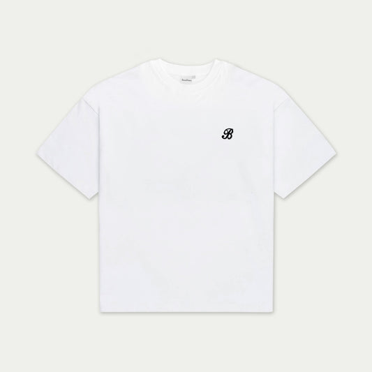 New B Tee - White
