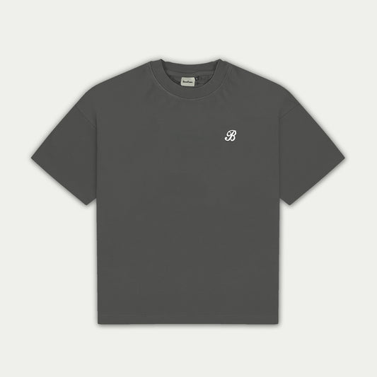 New B Tee - Dark Grey
