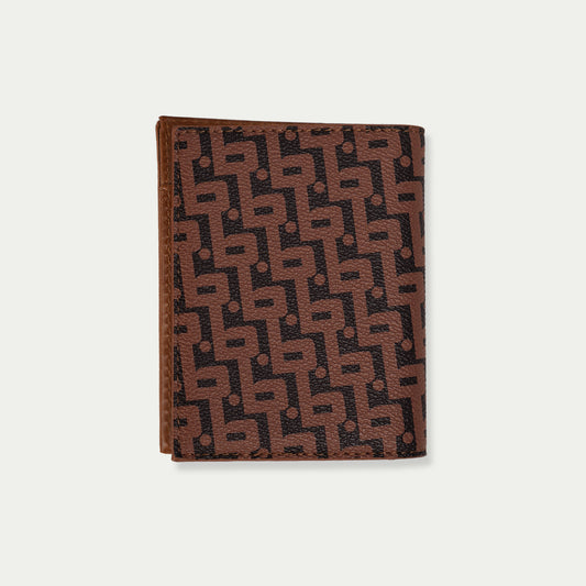 Monogram Card Holder - Brown